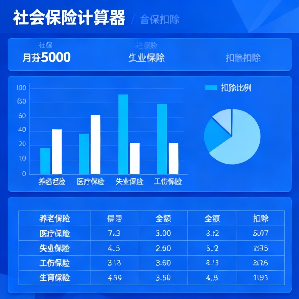 月薪5000社保扣多少 配图