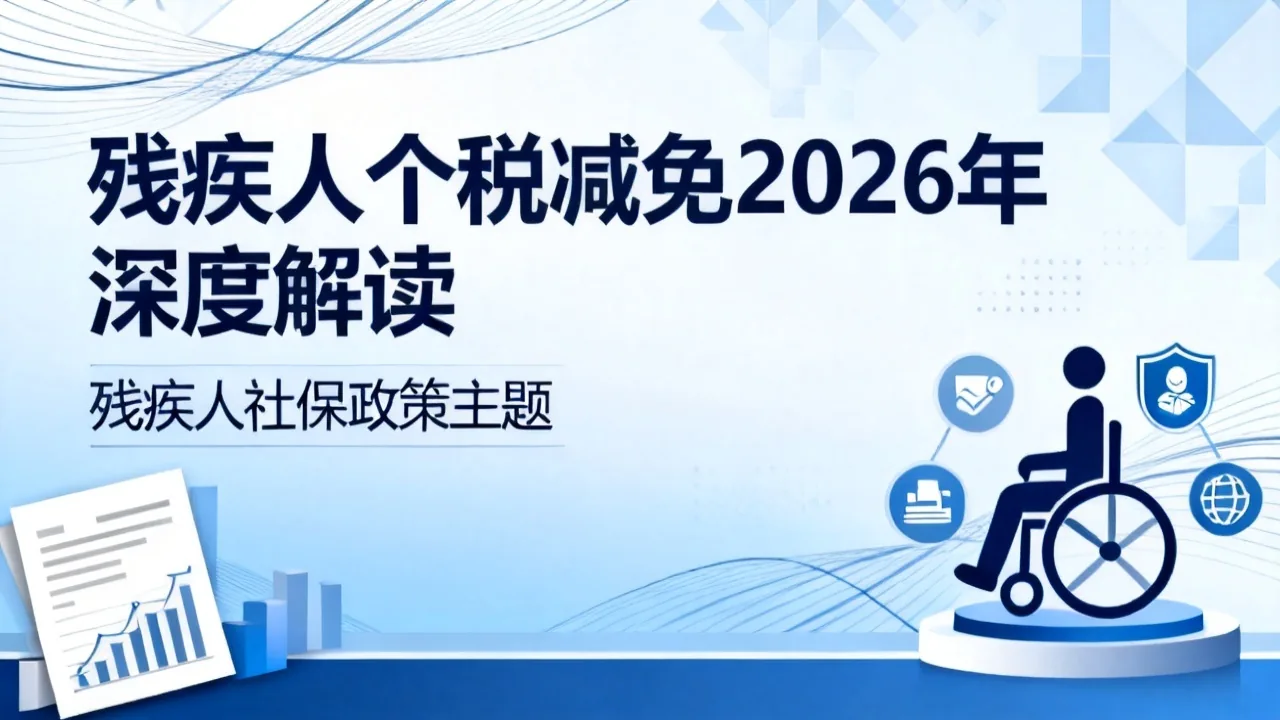 残疾人个税减免 2026
