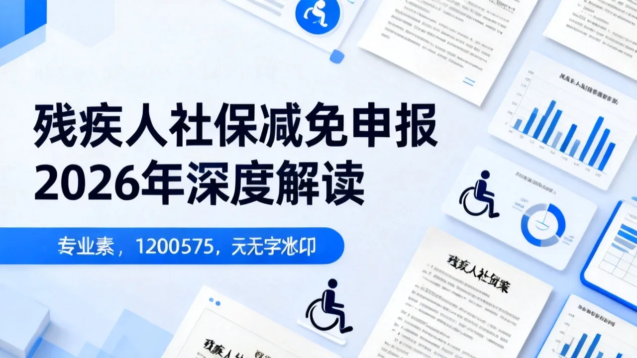 残疾人社保减免申报 2026