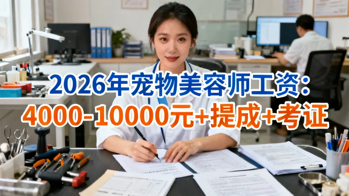 宠物美容师工资2026：等级+考证+提成