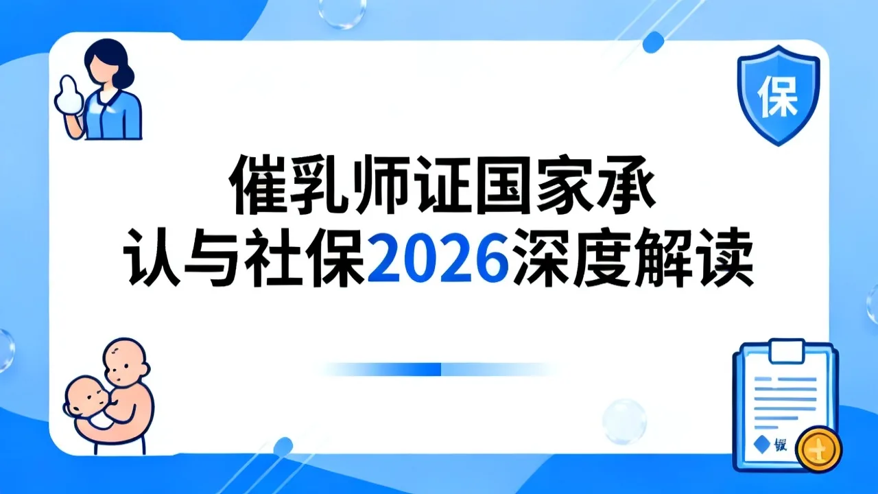 催乳师证国家承认与社保 2026