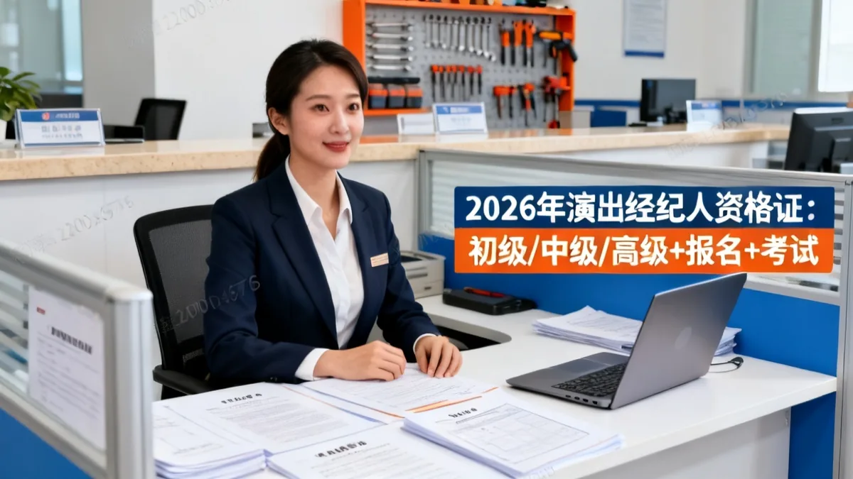 演出经纪人资格证2026：等级+报名+考试