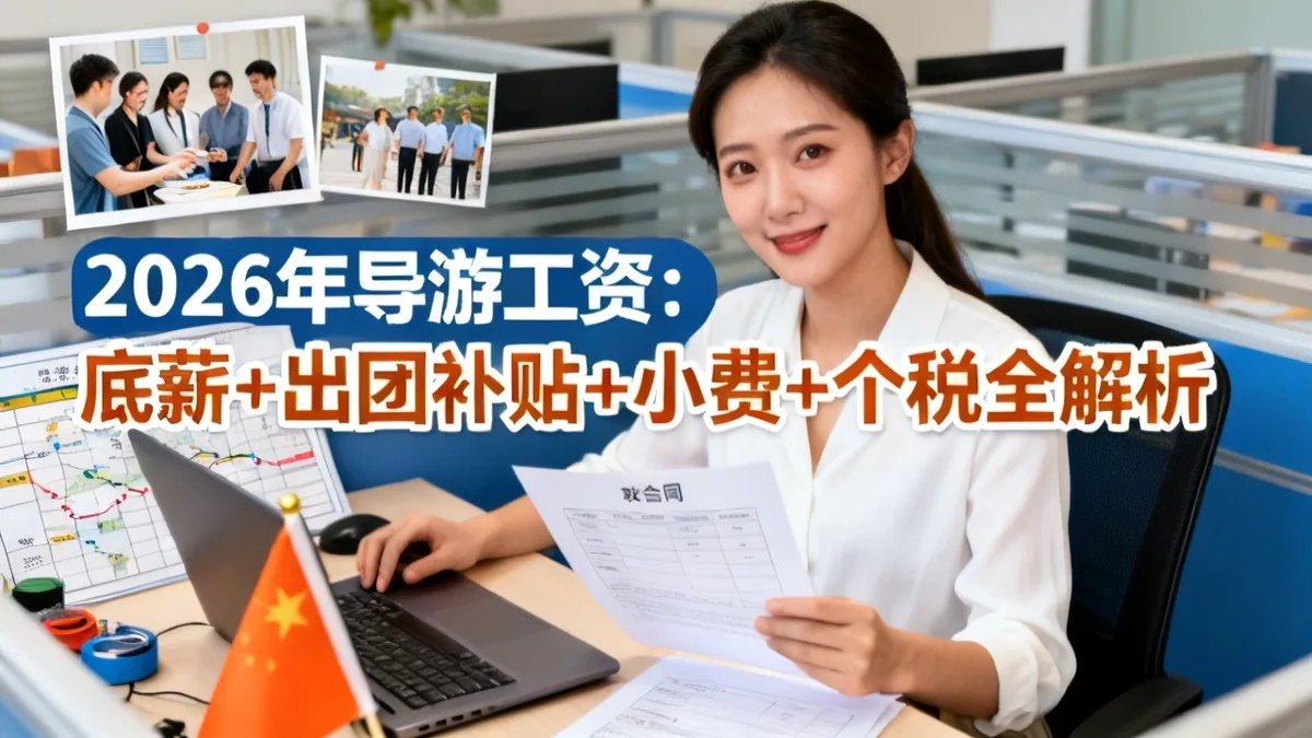 导游工资2026：底薪+出团补贴+小费