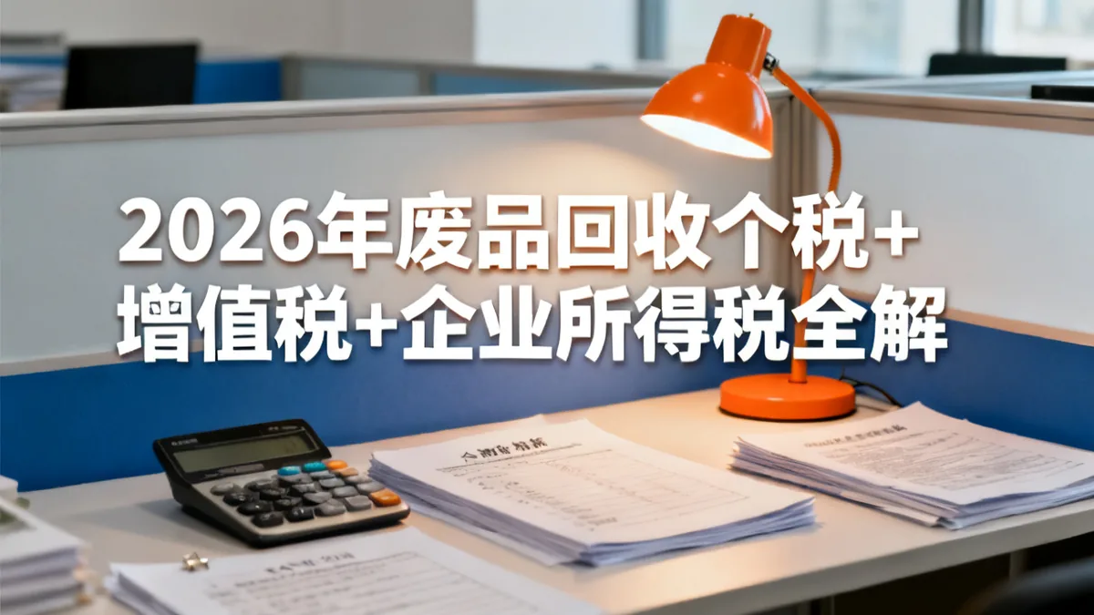 废品回收税务2026：个税+增值税+企所税