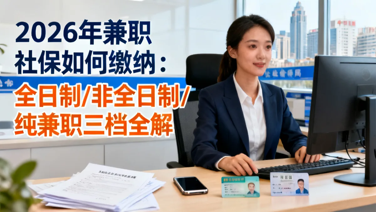 兼职社保2026：全日制/非全日制/纯兼职三档指南