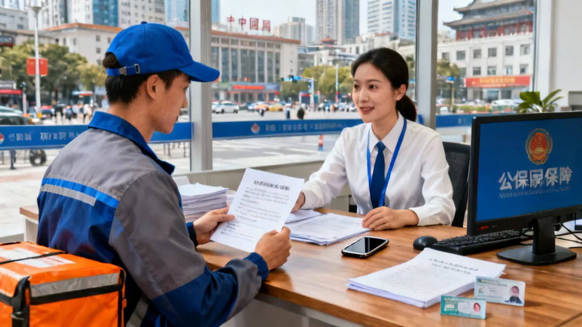 快递员社保2026：直营/加盟/众包三类身份缴纳路径全解