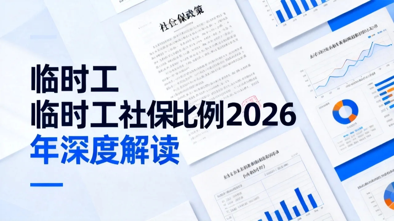 临时工社保比例 2026