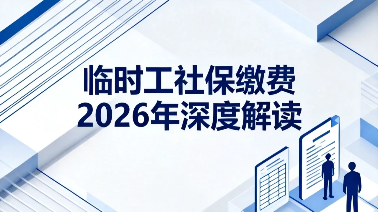 临时工社保缴费 2026