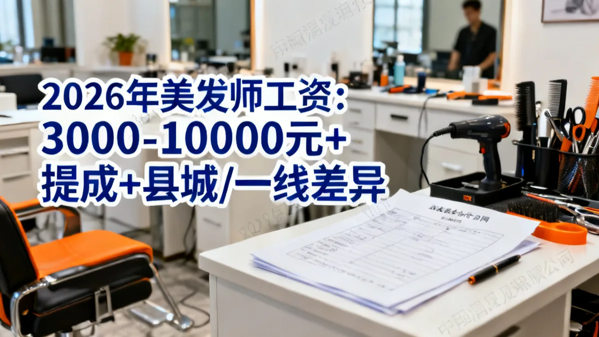 美发师工资2026：助理/技师/店长+提成