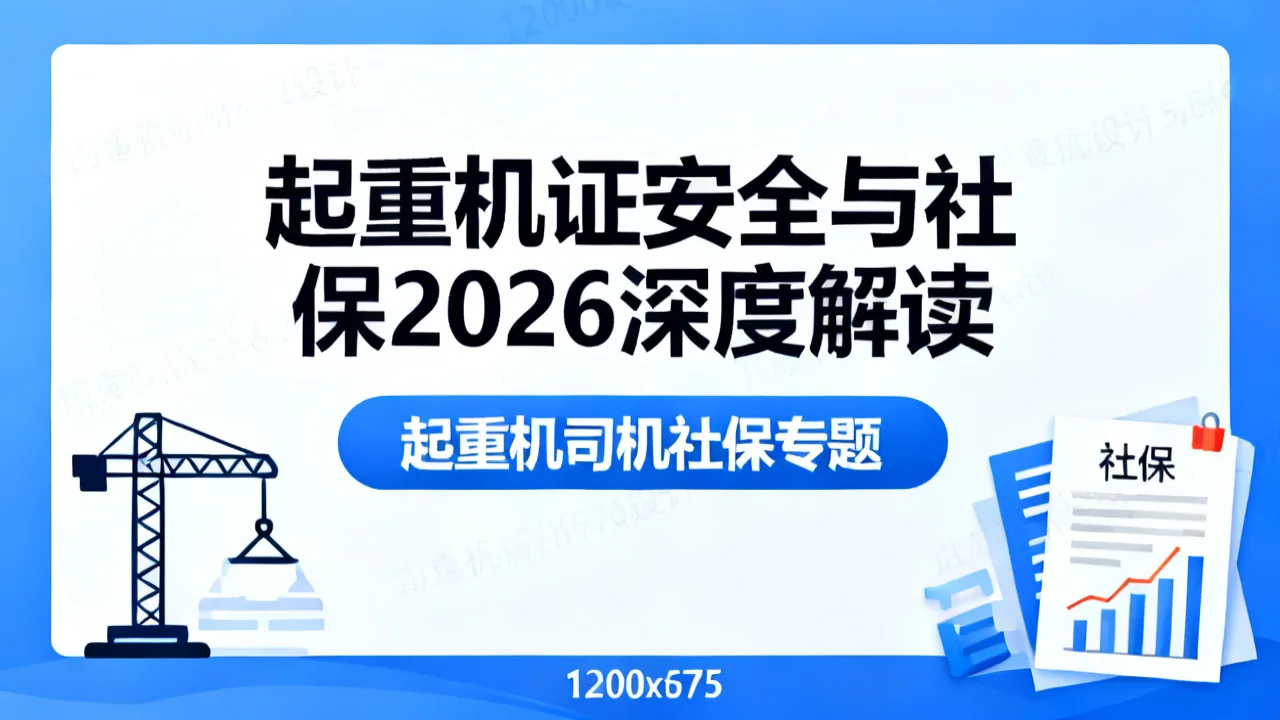起重机证安全与社保 2026