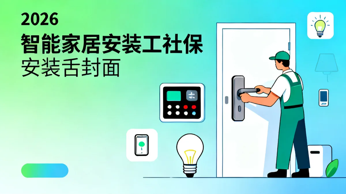 智能家居安装工社保 2026 完整指南 智能锁安装师参保 物联网工 跨城作业