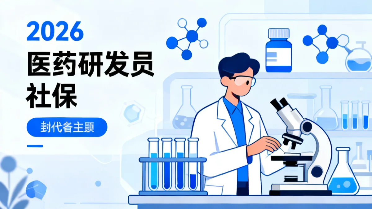 医药研发员社保 2026 制药CRO临床医师 完整指南 医药研发员参保 五险一金