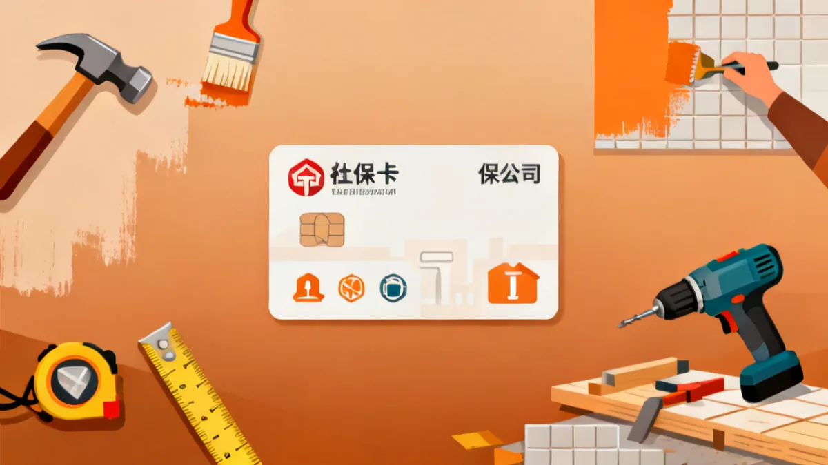 装修行业社保 2026 完整指南 装修工人参保 缴费标准 工伤认定