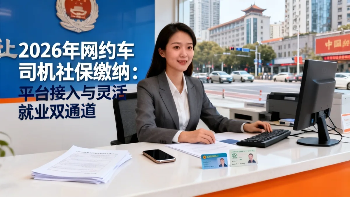 网约车司机社保2026：合规平台、灵活就业、个税衔接