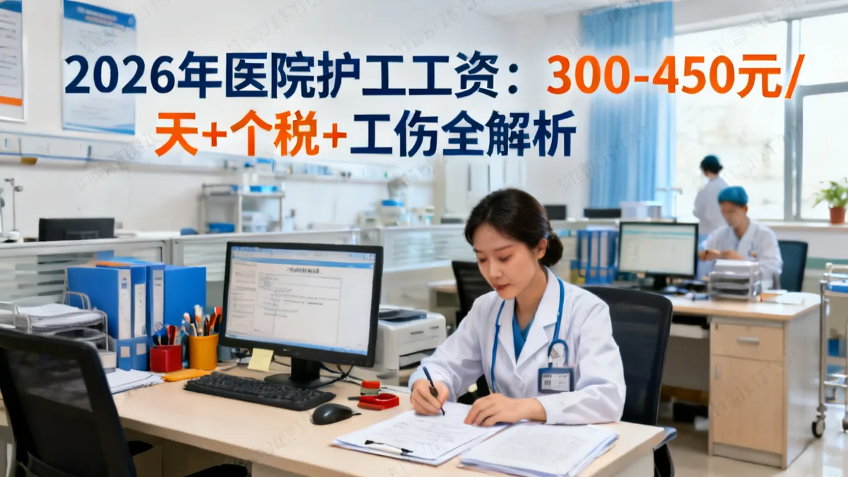 医院护工工资2026：日结/月结+个税+工伤保险