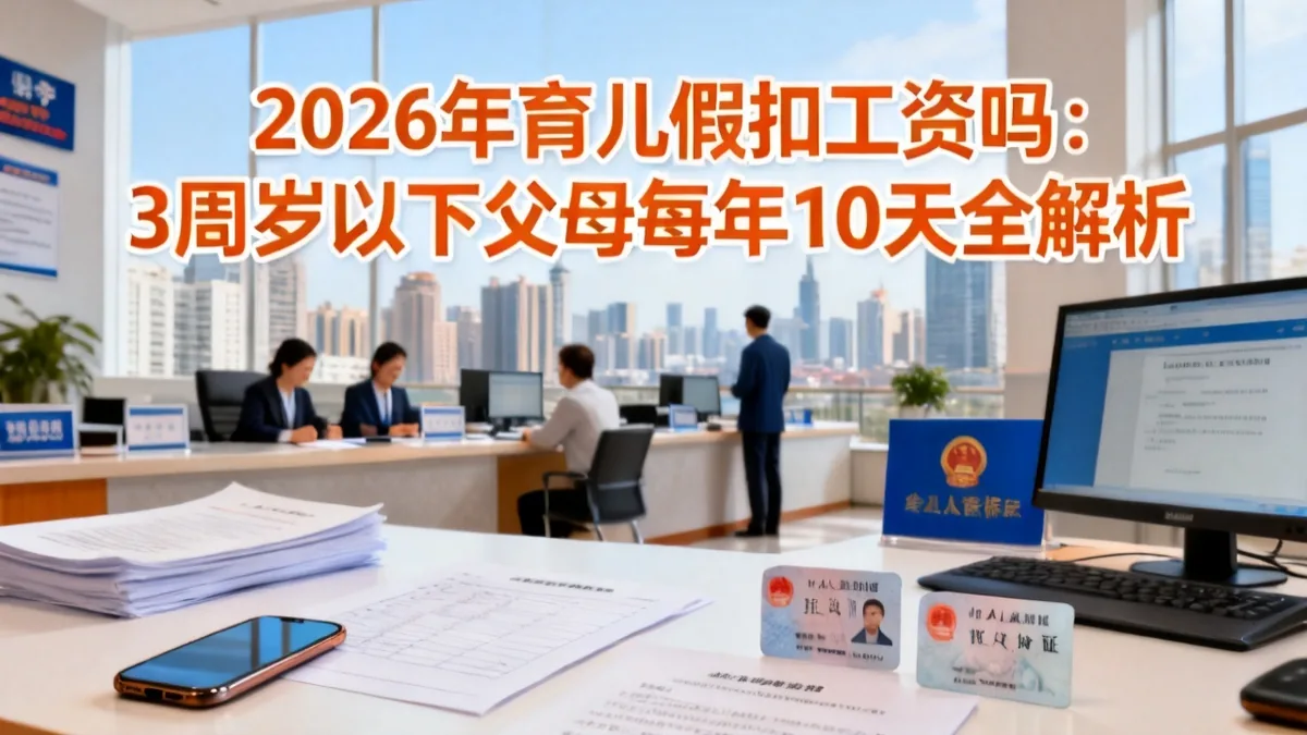 育儿假工资2026：3周岁以下父母10天带薪全解析
