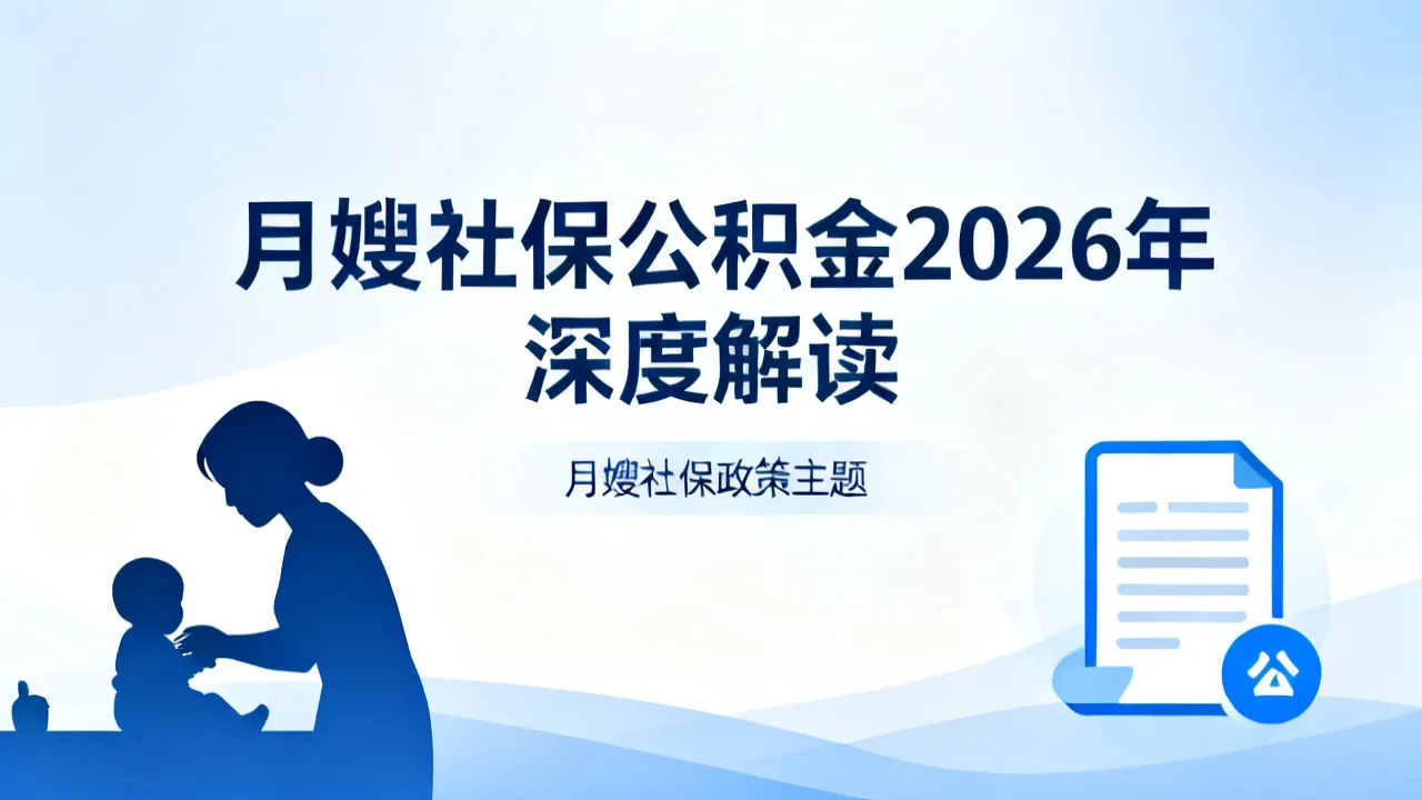 月嫂社保公积金 2026
