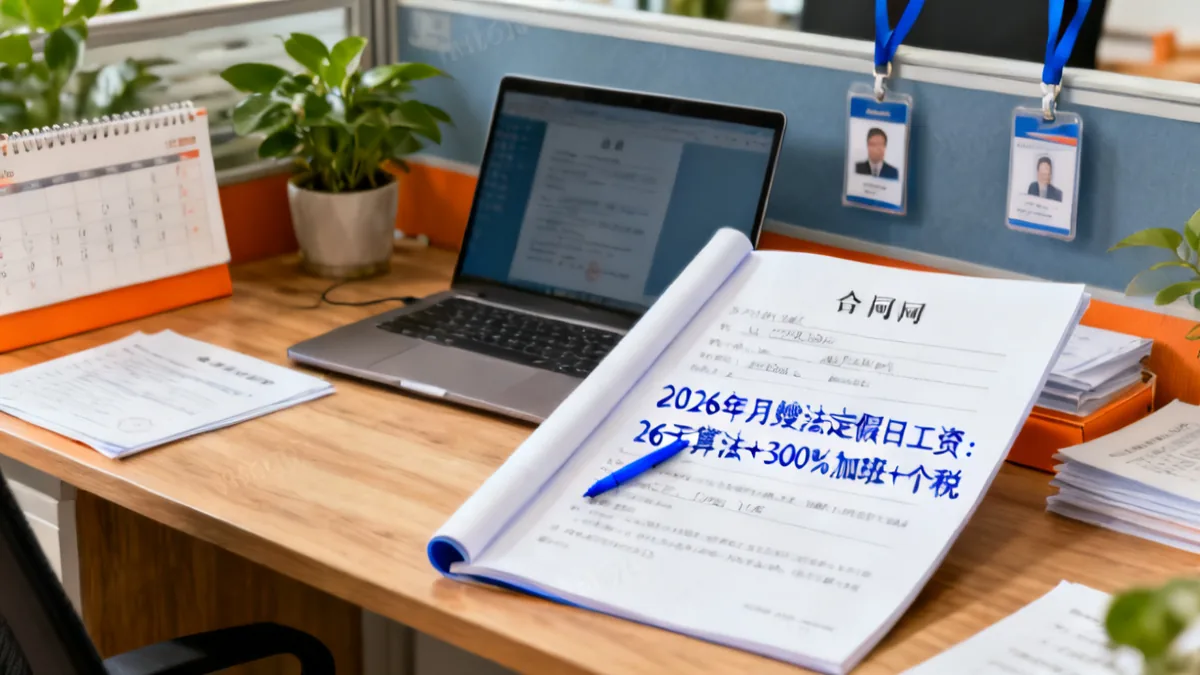 月嫂法定假日工资2026：26天算法+300%