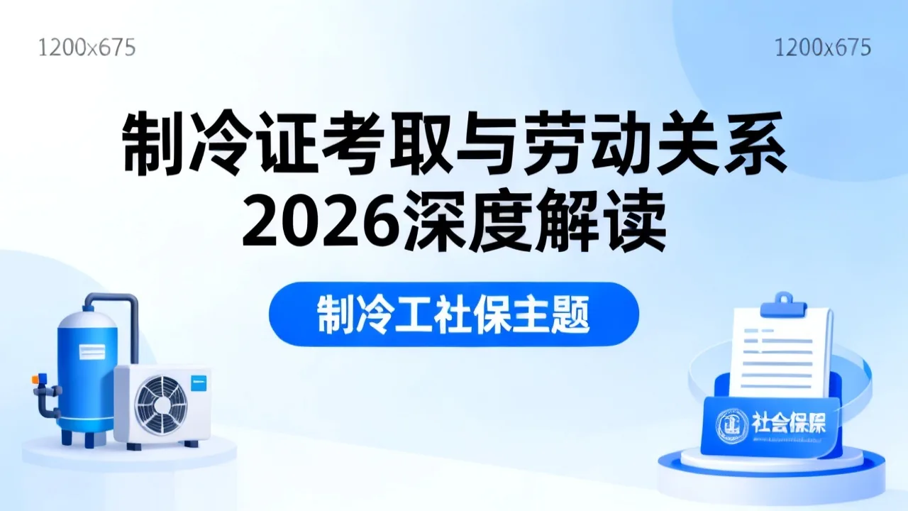 制冷证考取与劳动关系 2026
