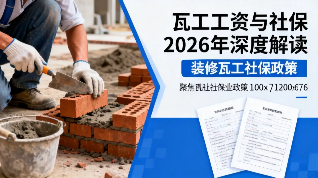 瓦工工资与社保 2026