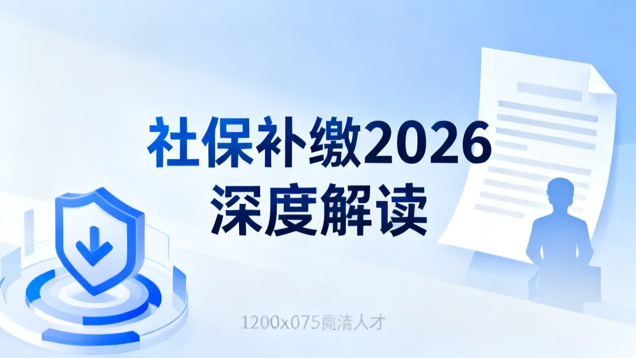 主播社保补缴 2026